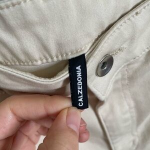 Calzedonia Cream Stretch Straight-Leg Pants